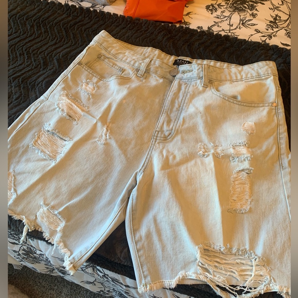 MAN - Rock Wash Jean Shorts (Pretorn) - 34